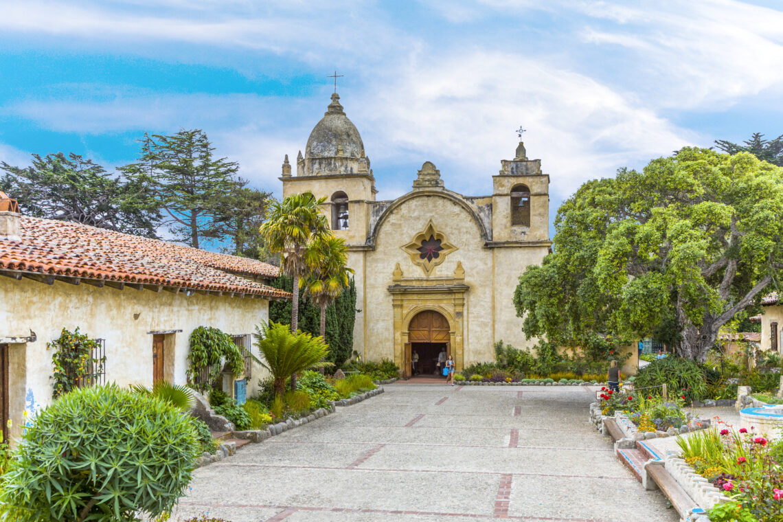 Carmel Mission in Carmel, USA. The Mission was founded in 1770 by Fr. Junipero Serra as second mission in California.